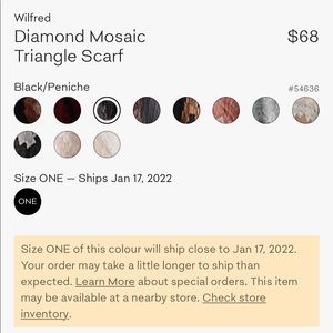 Aritzia diamond mosaic scarf - BRAND NEW